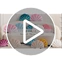 Seashell Throw Pillow - 14-Inch Pink Velvet Beach Themed Decorative Cushion