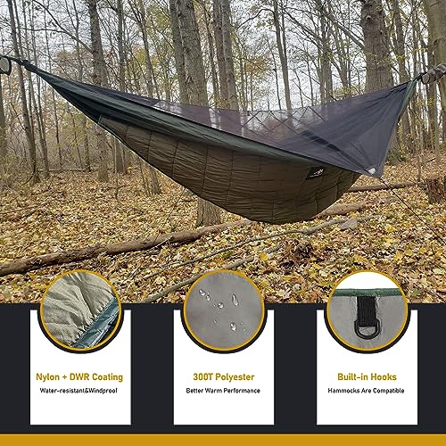 4-Season Hammock Underquilt for Camping & Hiking - Full Length Insulation