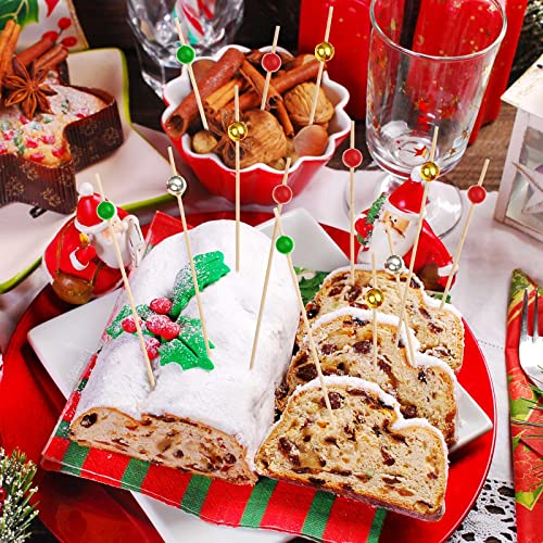 Sieral 200 Pcs Christmas Cocktail Picks Decorations Toothpicks