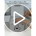 Dog-Shaped Ceramic Coffee Mug 17oz with Lid - Cute Holiday Gift for Pets & Coffee Lovers