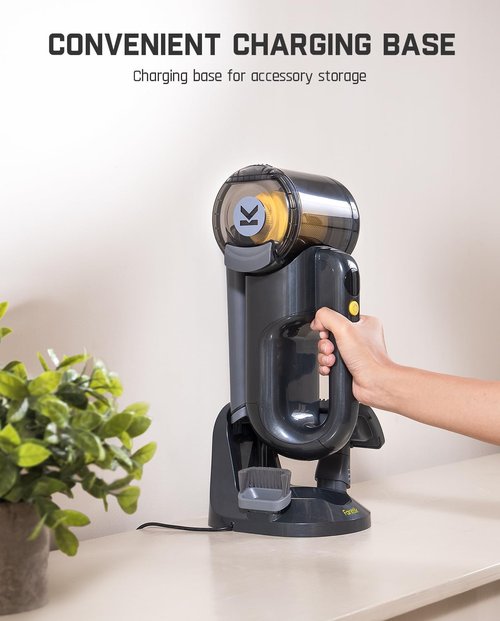 Fanttik Fold V10 Ultra Deluxe Handheld Vacuum - 17kPa Suction Power | Cordless, 35 Mins Runtime, Smart LED Display