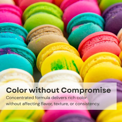 Chefmaster - Liqua-Gel Food Coloring - 12 Vibrant Colors - Fade-Resistant & Easy-To-Blend Formula