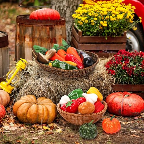 50Pcs Miniature Artificial Vegetables, Realistic Resin Produce Figurines