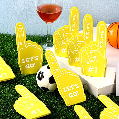 48 Pcs Mini Foam Fingers - #1 Sports Fan Cheer Props for Parties and Events