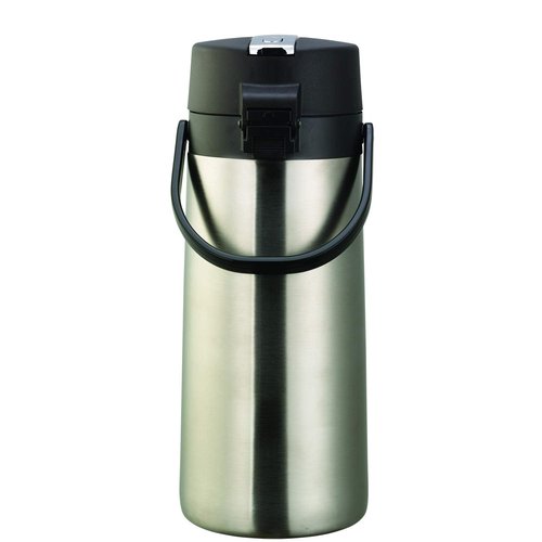 Ideal Settings 213020001 Airpot, Stainless Steel Lined, 3 Liter, Stainless/Black