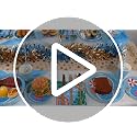 Recheel Pool Party Decorations Plates Set for Pool-Themed Summer Party, Serves 24 Guests