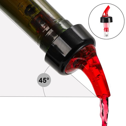 WUWEOT 12 Pack Automatic Measured Bottle Pourer, 1.5Oz Liquor Bottle Pourers, Quick Shot Spirit Pure Stoppers, Drinks Wine Cocktail Dispenser for Alcohol, Wine, Spirits, Home Bar Kitchen