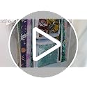 Double-Sided Gift Wrap Organizer Hanging Storage Bag for Wrapping Paper