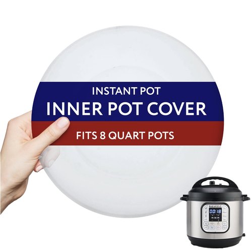 IMPRESA 8-Quart Silicone Pressure Cooker Lid Cover Compatible with IP-DUO80 Pressure Cooker Top Replacement - Compact, Round - Leak-Proof Silicone Lids - Dishwasher & Microwave Safe Microwave Cover