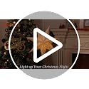 Lewondr 7-Pointed Star Christmas Paper Lantern 3 Pack with C-Warm Light