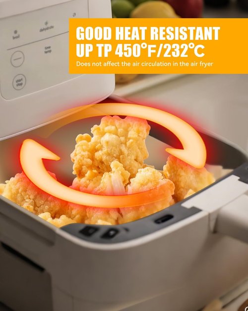 Bella 130PC Air Fryer Paper Liners - Non-Stick, Food-Grade Parchment for 4Qt Slim Air Fryer