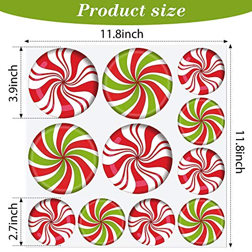 Christmas Gingerbread House Door Cover with Floor Stickers - Holiday Decor, 67x33 inches