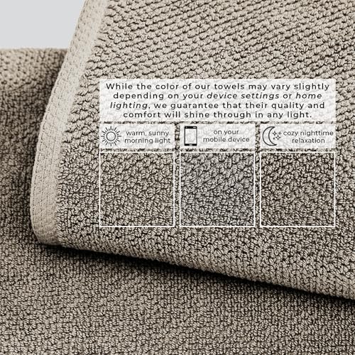 100% Cotton 12-Pack Wash Cloths - Absorbent, Quick-Drying Towels