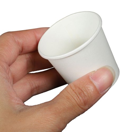 JECOMPRIS Disposable Paper Cups, 1 oz (30ml) 100 Pack White Tasting Cups for Supermarket Sampling, Small Espresso Shot Containers for Bathroom Mouthwash and Medicine