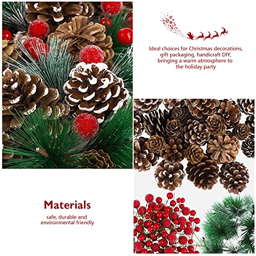 Fovths Christmas Pine Cone & Berry Decor Set - 232 Pieces for Holiday Crafts & Wreaths (Variation of THIS listing)