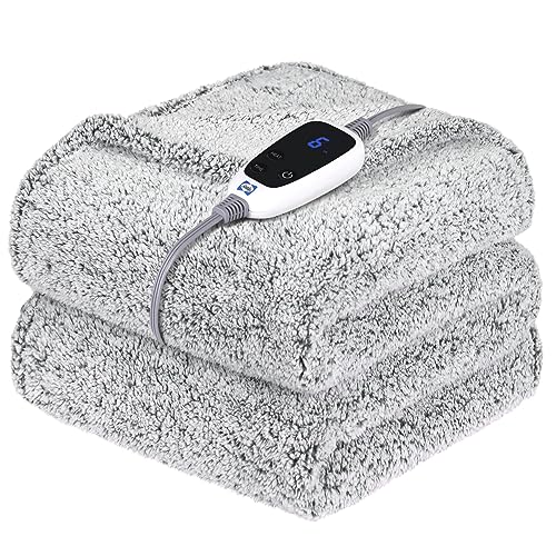 Electric Heated Throw Blanket 50x60" with 6 Heat Levels