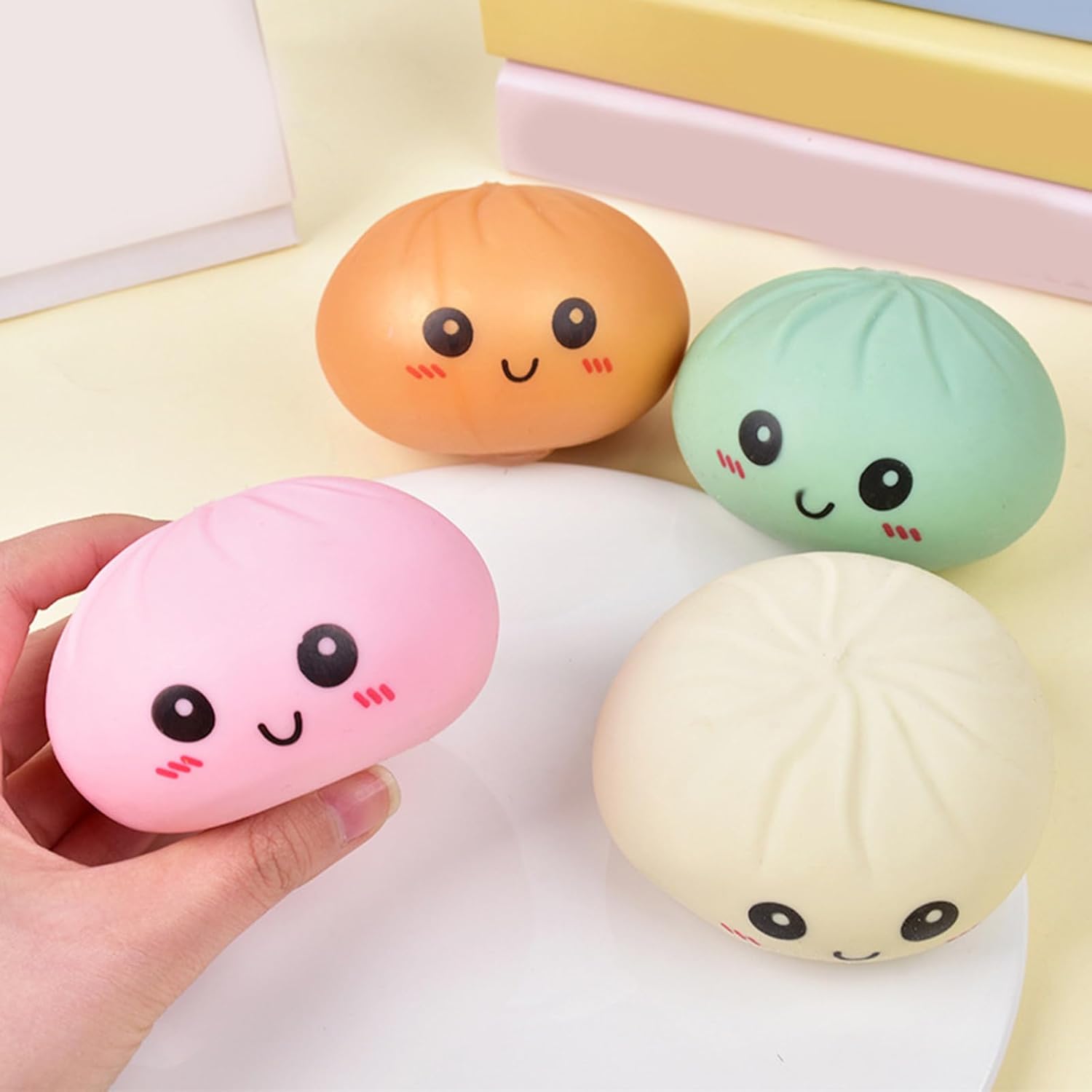 Squishy Dumpling | Mystery Box of Glittery Squeeze Stress Balls | Fun Decompression Toy