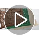 Red Macrame Burlap Table Runner 11.8x35.4in Christmas Boho Decor - Timecity