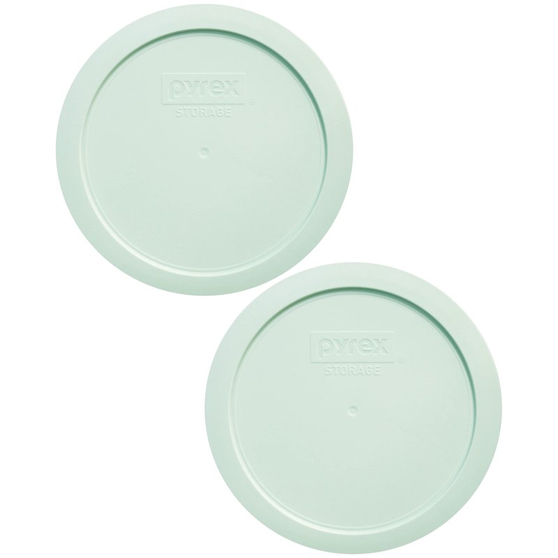 Pyrex 7200-PC 2-Cup Sage Green Food Storage Replacement Lid (2-Pack) - Made in USA