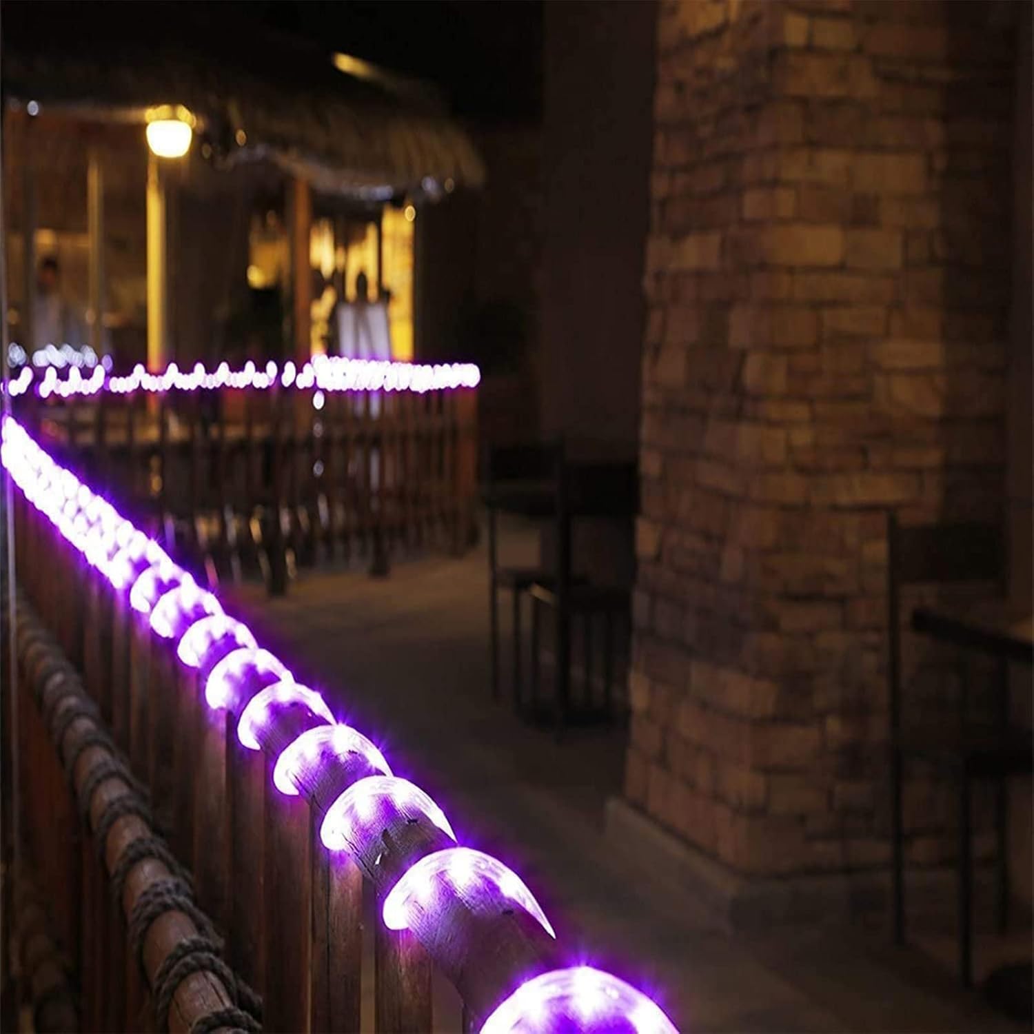 Skiennix 150ft LED Rope Lights - Waterproof, Flexible Tube Lighting with 8 Modes | Purple for Indoor & Outdoor Decor
