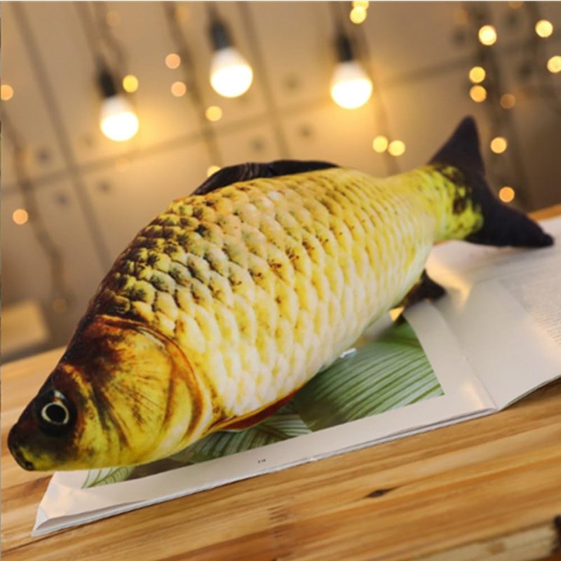 OUKEYI 3D Soft Fish Cushion Carp Plush Pillow,31inch /78cm Stuffed Carp Toy,Simulation Carp Plush Pillow Plush Throw Pillow, Home Ddecoration Kids Pillow Gift Stuffed Animal Toy