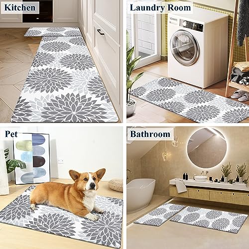 Anti-Fatigue Kitchen Rugs 2-Piece Set, Cushioned Waterproof Floor Mats