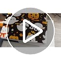 Kids Halloween Fitted Sheet Set - Cartoon Pumpkin Lantern Ghost Twin 075 Multi