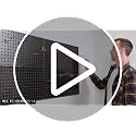 4 Pcs Metal Pegboard Wall Panels for Garage Tool Storage System