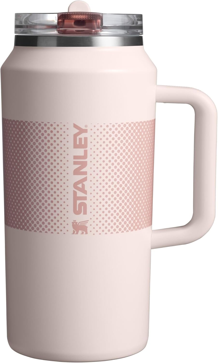 Stanley Quencher ProTour Tumbler - 64 oz Leakproof Insulated Cup with Built-In Straw & Handle | Rose Quartz Fade