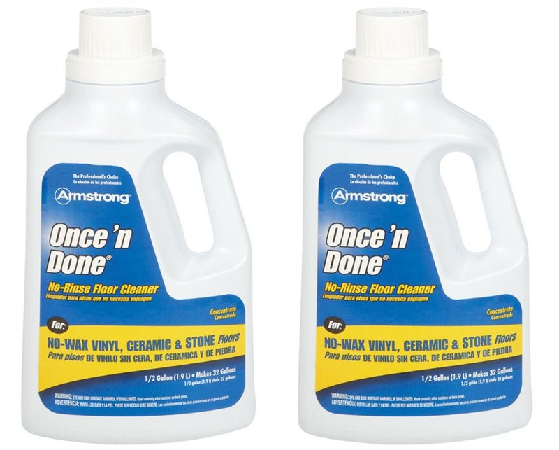 Armstrong 330806 Armstrong Once 'N Done Cleaner Concentrate, 1/2 Gallon (64OZ) - 2 Pack,Multicolor
