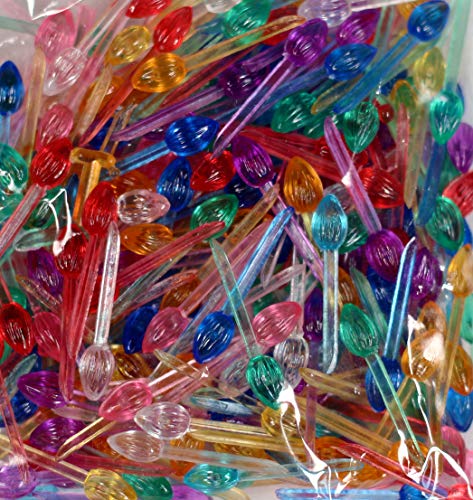 Mini Flame Pin Lights for Ceramic Christmas Trees - 250 Piece Multi-Color
