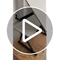 Height Adjustable Drafting Table with Stool and Storage - Tilted Art Desk