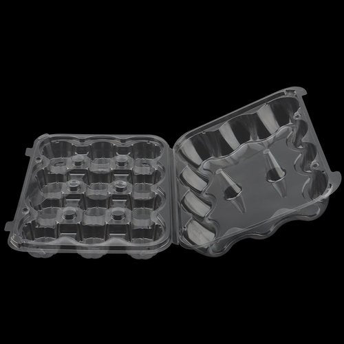 HOIGON 20 Pack Clear Cupcake Containers 12 Count, Plastic Dozen Cupcake Boxes with Dome Lid, Disposable Cupcake Carrier Holders for Display and Transport