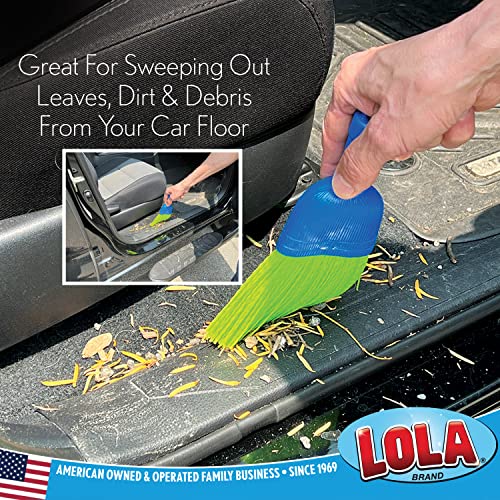 Handheld Whisk Broom with Durable Poly Bristles - Indoor & Outdoor Brush