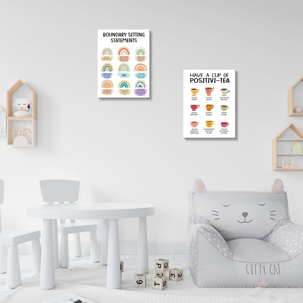 OTINGQD Therapy Poster Canvas - Inspirational Mental Health Wall Art for Office & Home Decor