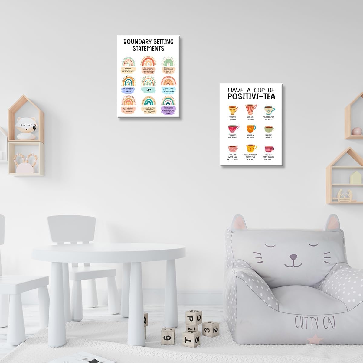 OTINGQD Therapy Poster Canvas - Inspirational Mental Health Wall Art for Office & Home Decor