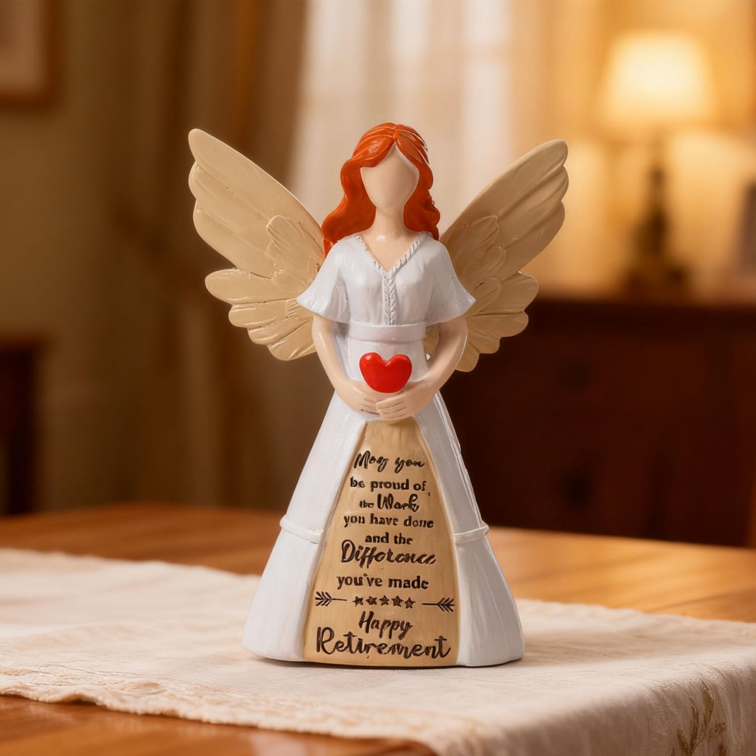 Retirement Gift for Women - Handcrafted 8" Retirement Angel Figurine | Perfect for Coworker Celebrations