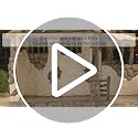 Lighted Nativity Stable Creche for 7-Inch Scale Figures, Polystone Manger