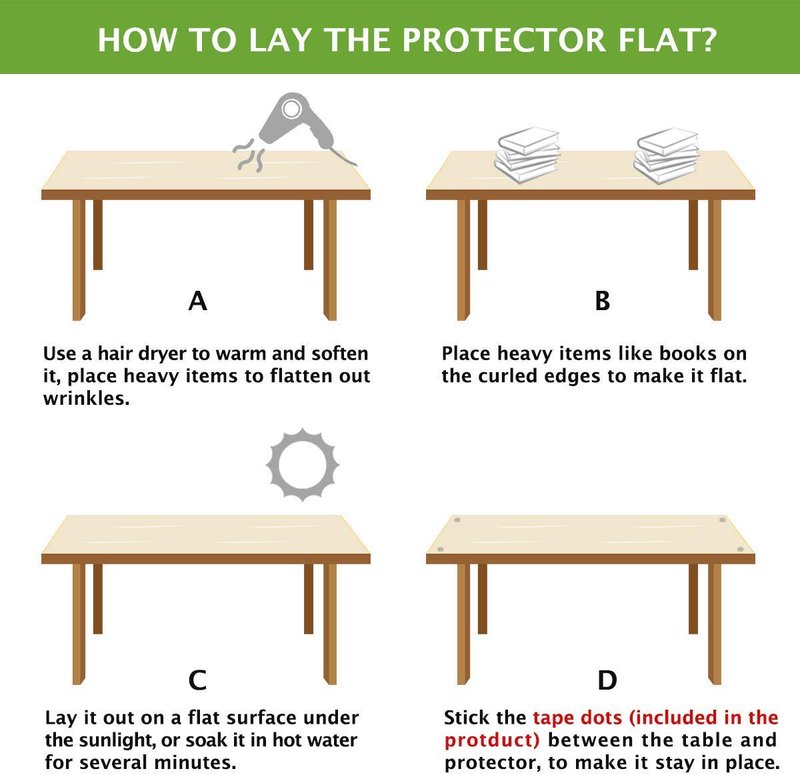 Clear Plastic Protector Mat Wipeable Vinyl PVC Circle Tablecloth Dining Coffee Table Wood Furniture Protector Pad Eco Tabletop Protective Cover Easy Clean Water Resistant Round 43 Inches (Dia.110cm)