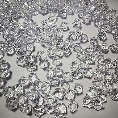 1000 Pcs Clear Acrylic Fake Ice Cubes for Vase Fillers & Table Scatter