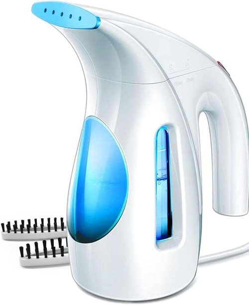 HiLIFE Portable Handheld Clothes Steamer - 240ml Capacity, 700W Quick Wrinkle Remover | Maya Blue