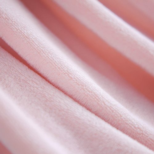 Bedsure GentleSoft Fleece Blanket - Plush Pink Queen Size 90x90 Inches | Soft, Lightweight, Cozy Luxury Throw