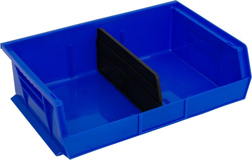 Akro-Mils Plastic Length Dividers - Custom Storage Inserts for Bins | 6-Pack, Black