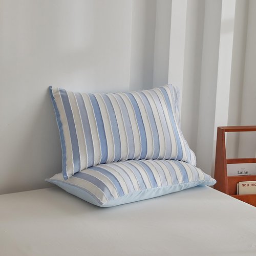 BESTDESIL Blue Duvet Cover Queen Size,3 Pcs Boho Tufted Duvet Cover Set,Striped Tufted Textured Duvet Cover with Corner Ties & Zipper Closure