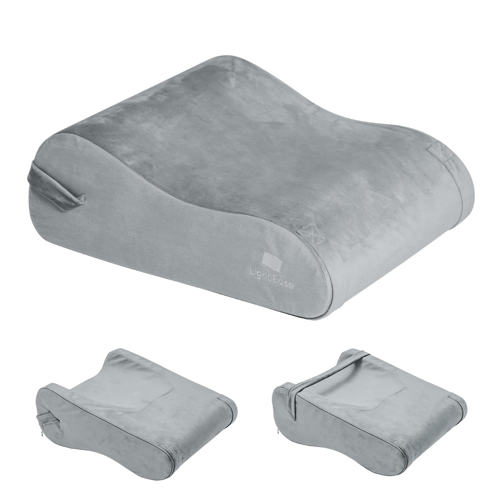 LightEase Leg Pillow, Knee Elevation Pillows, Foot Elevating for Sleeping, Rest, Blood Circulation, Surgery, Back Pain, Swelling