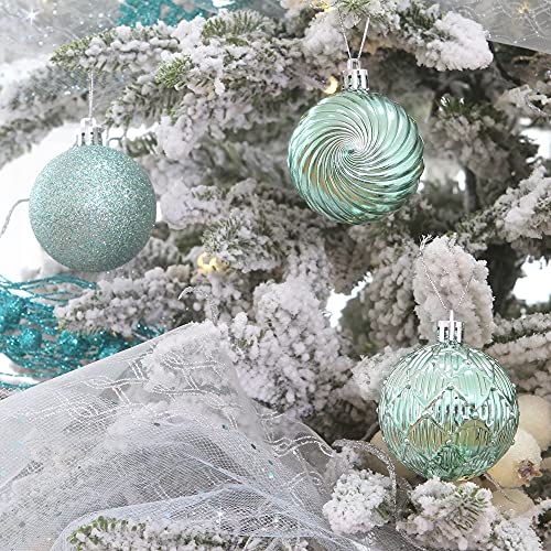Sea Team Mint 41-Pack Christmas Ball Ornaments 2.36in (60mm) Shatterproof