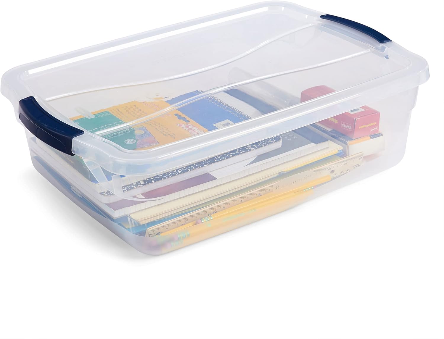Rubbermaid Latching Plastic Storage Totes - Durable & Versatile | 12 Pack for Easy Organization