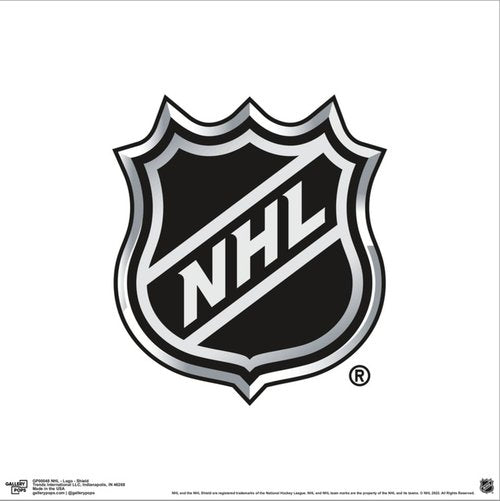 Trends International Gallery Pops NHL Logo - Shield Canvas Wall Art, Unframed Version, 12" x 12" Gallery Pops Canvas Wall Art