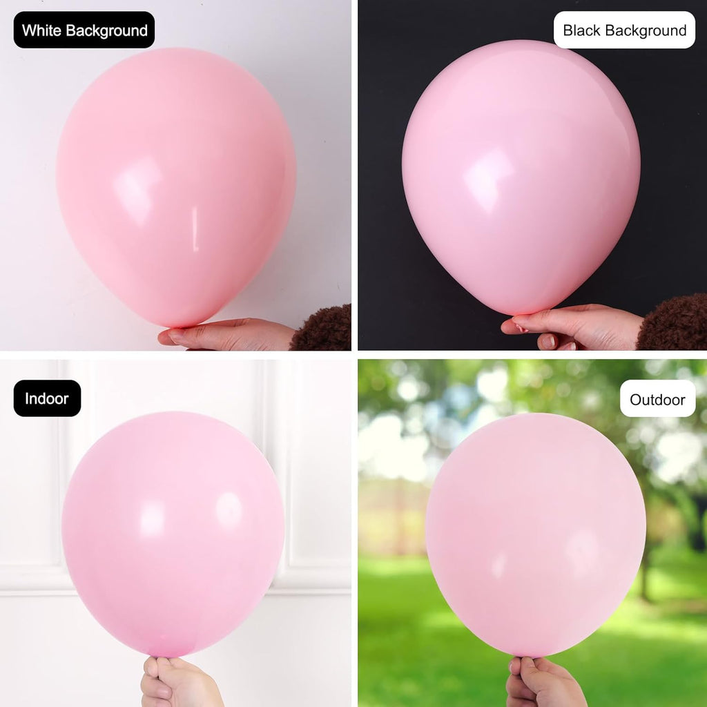 RUBFAC Balloon Garland Kit - 129pcs Latex Balloons in Baby Pink & Hot Pink | Perfect for Birthdays, Weddings, Baby Showers