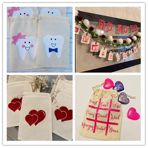 KUPOO 30PS Cotton Bags Cotton Muslin Bags Drawstring Muslin Bag for Wedding Party Favor and DIY Craft (6x8 Inch)